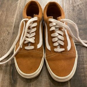Womens camel colored Vans